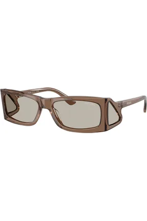 Prada Man Sunglasses PR B03S - Frame color: Transparent Brown, Lens color: