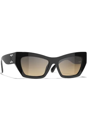 CHANEL Woman Sunglasses Cat Eye Sunglasses CH5527A - Frame color: Black, Lens color: