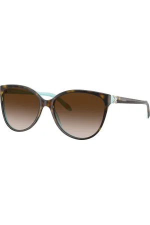 Tiffany & Co. Woman Sunglasses TF4089B - Frame color: Havana On Tiffany Blue, Lens color: