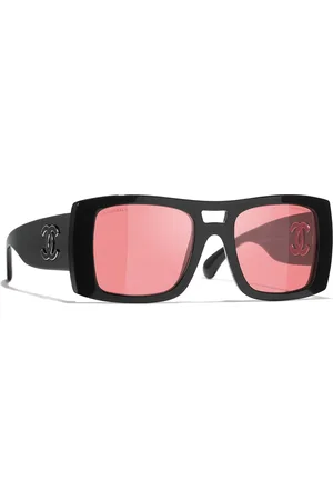CHANEL Woman Sunglasses Square Sunglasses CH5539A - Frame color: Black, Lens color: