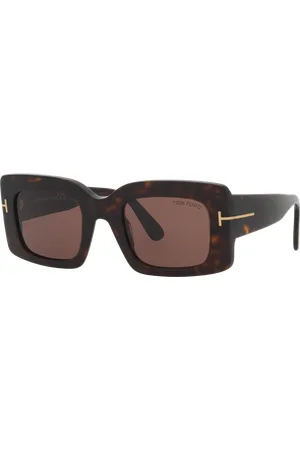 Tom Ford Woman Sunglasses Brigitta - Frame color: Tortoise Black, Lens color: