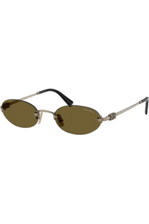 Miu Miu Woman Sunglasses MU A54S - Frame color: Old Gold, Lens color: