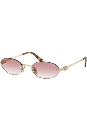 Miu Miu Woman Sunglasses MU A54S - Frame color: Pale Gold, Lens color: