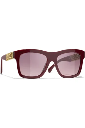 CHANEL Woman Sunglasses Square Sunglasses CH5533A - Frame color: Browny Red, Lens color: