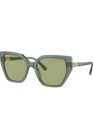 Swarovski Woman Sunglasses SK6016 - Frame color: Transparent Green, Lens color: