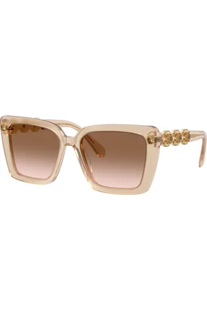 Swarovski Woman Sunglasses SK6032 - Frame color: Beige Transparent, Lens color: