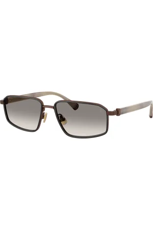 Brunello Cucinelli Man Sunglasses BC2009ST JARAMA - Frame color: Brushed Brown, Lens color: