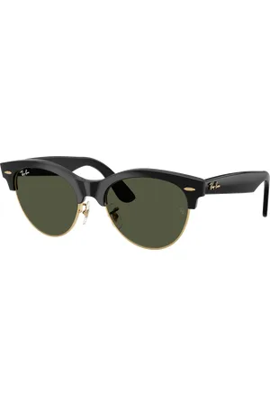 Ray-Ban Unisex Sunglasses RB2341 Clubmaster Way - Frame color: Black On Gold, Lens color:
