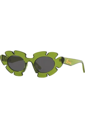 Loewe Unisex Sunglasses Paulas Ibiza LW40088U - Frame color: Green, Lens color: