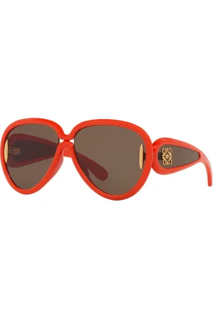 Loewe Woman Sunglasses Paulas Ibiza LW40132I - Frame color: Orange, Lens color: