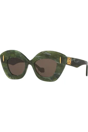 Loewe Woman Sunglasses LW40127I - Frame color: Green, Lens color: