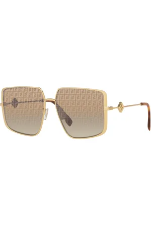 Fendi Woman Sunglasses FE40148U - Frame color: Gold Light, Lens color: