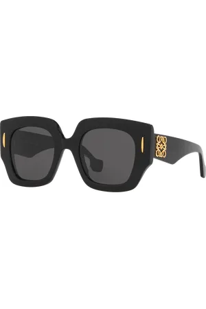 Loewe Woman Sunglasses Anagram Lw40129U - Frame color: Black Shiny, Lens color: