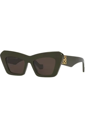 Loewe Woman Sunglasses Anagram Lw40036I - Frame color: Green Dark, Lens color: