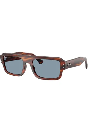 Ray-Ban Unisex Sunglasses RB4454 Lukas Bio-Based - Frame color: Striped Havana, Lens color: