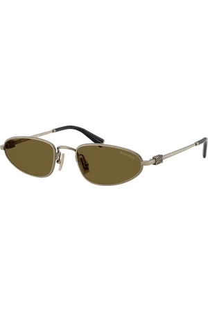 Miu Miu Woman Sunglasses MU A52S - Frame color: Old Gold, Lens color: