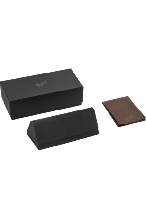 Persol Unisex Sunglasses APO0002AT PO0002AT - Foldable Case - Frame color: Black, Lens color: