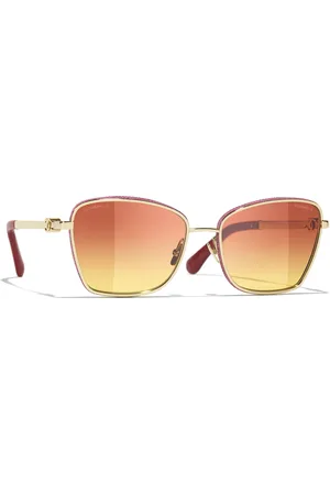 CHANEL Woman Sunglasses Square Sunglasses CH4289Q - Frame color: Pale Gold, Lens color: