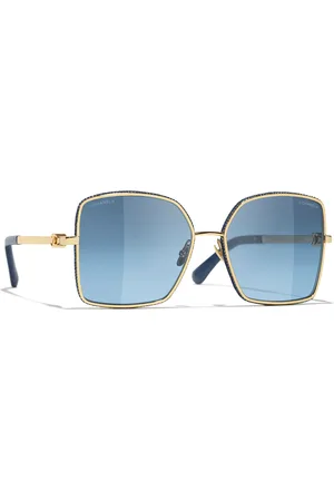 CHANEL Woman Sunglasses Square Sunglasses CH4288Q - Frame color: Gold, Lens color: