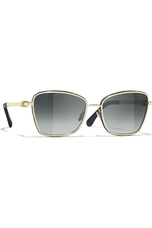 CHANEL Woman Sunglasses Square Sunglasses CH4289Q - Frame color: Pale Gold, Lens color: