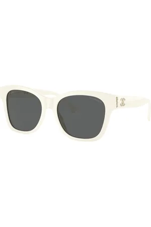 CHANEL Woman Sunglasses Square Sunglasses CH5482HA - Frame color: White, Lens color: