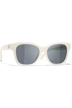CHANEL Woman Sunglasses Square Sunglasses CH5482H - Frame color: White, Lens color: