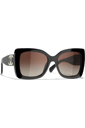 CHANEL Woman Sunglasses Square Sunglasses CH5494 - Frame color: Black, Lens color: