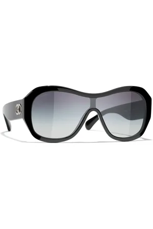 CHANEL Woman Sunglasses Shield Sunglasses CH5497B - Frame color: Black, Lens color: