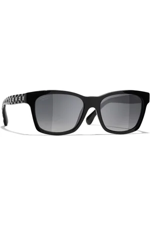 CHANEL Woman Sunglasses Square Sunglasses CH5484 - Frame color: Black, Lens color: