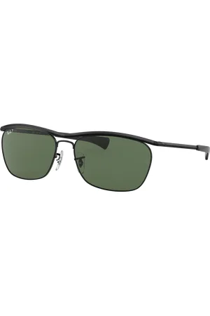 Ray-Ban Unisex Sunglasses RB3619 Olympian II Deluxe - Frame color: Black, Lens color: