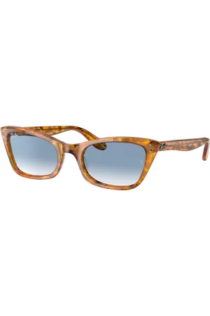 Ray-Ban Woman Sunglasses RB2299 Lady Burbank - Frame color: Amber Tortoise, Lens color: Clear/Blue