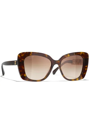 CHANEL Woman Sunglasses Square Sunglasses CH5422BA - Frame color: Dark Havana, Lens color: