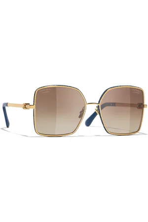 CHANEL Woman Sunglasses Square Sunglasses CH4288Q - Frame color: Gold, Lens color: