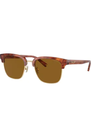Coach Man Sunglasses HC8326 C6194 - Frame color: Caramel Tortoise/Light Gold, Lens color: