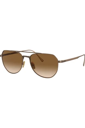 Persol Unisex Sunglasses PO5003ST - Frame color: Bronze, Lens color: