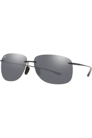 Maui Jim Unisex Sunglasses Hikina - Frame color: Grey, Lens color: