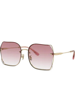 Coach Woman Sunglasses HC7150D CH574 - Frame color: Shiny Light Gold, Lens color: