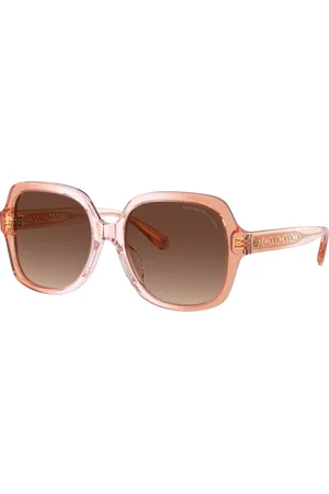 Coach Woman Sunglasses HC8395U CR614 - Frame color: Saddle/Dusty Rose Gradient, Lens color: