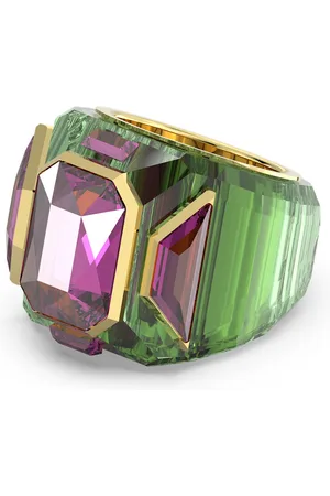 Swarovski Chroma cocktail ring, Multicoloured, Gold-tone plated