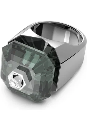 Swarovski Numina cocktail ring, Octagon cut, , Ruthenium plated