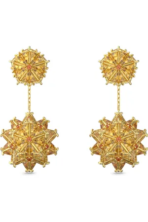 Lovisa + Orange Frosted Flower Drop Earrings