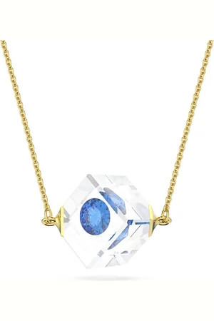 Swarovski Curiosa necklace, Floating chaton, , Gold-tone plated
