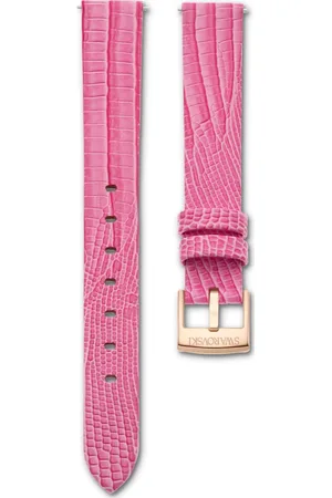 Swarovski Watch strap, 13 mm (0.51") width, Leather, , Rose gold-tone finish