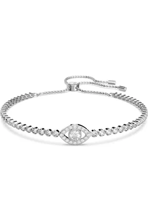 Swarovski Matrix bracelet, Evil eye, , Rhodium plated