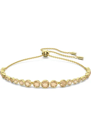 Swarovski Imber Emily bracelet, Mixed round cuts, , Gold-tone plated