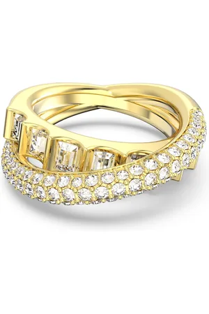 Swarovski Dextera cocktail ring, Mixed cuts, , Gold-tone plated