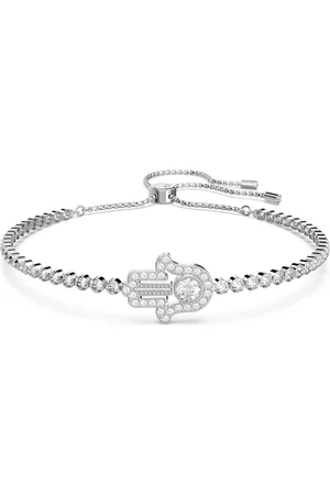 Swarovski Matrix bracelet, Hand, , Rhodium plated