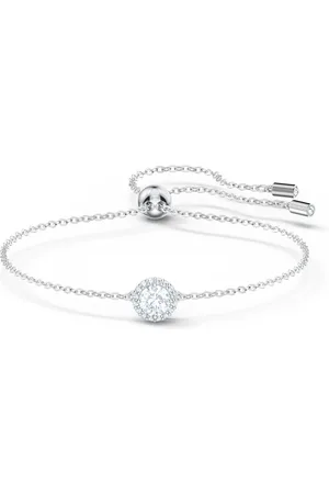 Swarovski Una Angelic bracelet, Mixed round cuts, , Rhodium plated