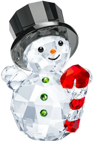 Swarovski Joyful Snowman with Candy Cane