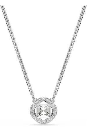 Swarovski Pendant, Round cut, , Rhodium plated